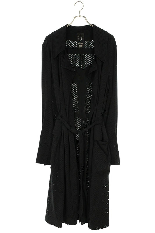 Rick Owens Champion Mesh Trench Long Coat Black Size M
