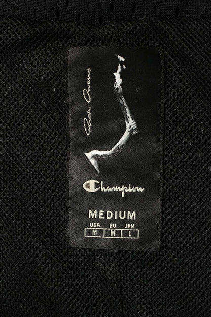 Rick Owens Champion Mesh Trench Long Coat Black Size M