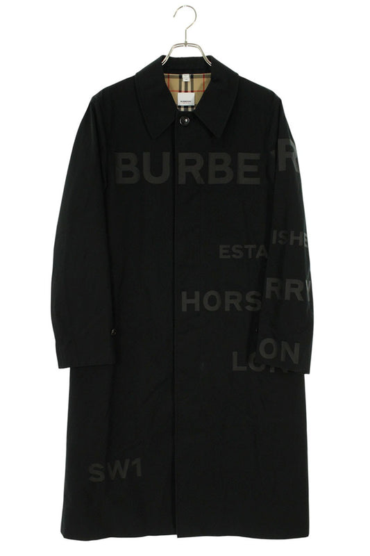Burberry Logo Coat Black Size 44