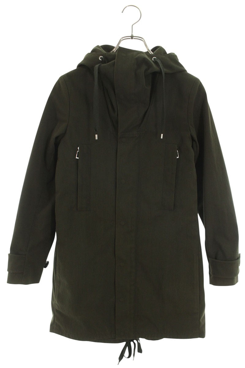Dior HOMME 12AW Khaki Nylon Back Zip Mod Coat Size 38