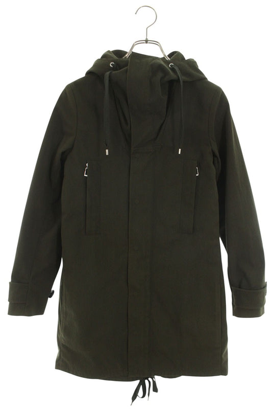 Dior HOMME 12AW Khaki Nylon Back Zip Mod Coat Size 38