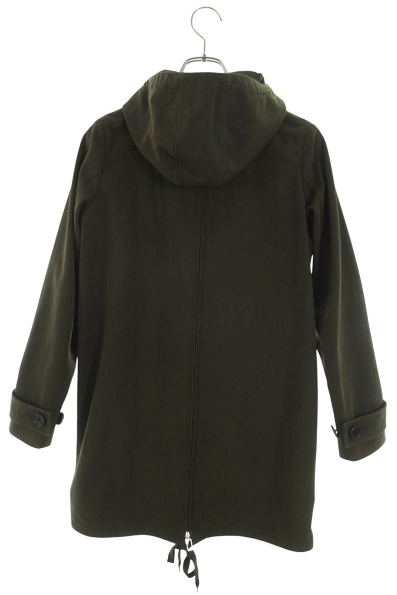 Dior HOMME 12AW Khaki Nylon Back Zip Mod Coat Size 38