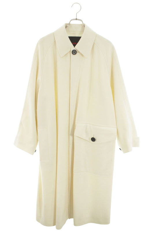 CABaN Off-White Wool Balmacaan Coat Size S