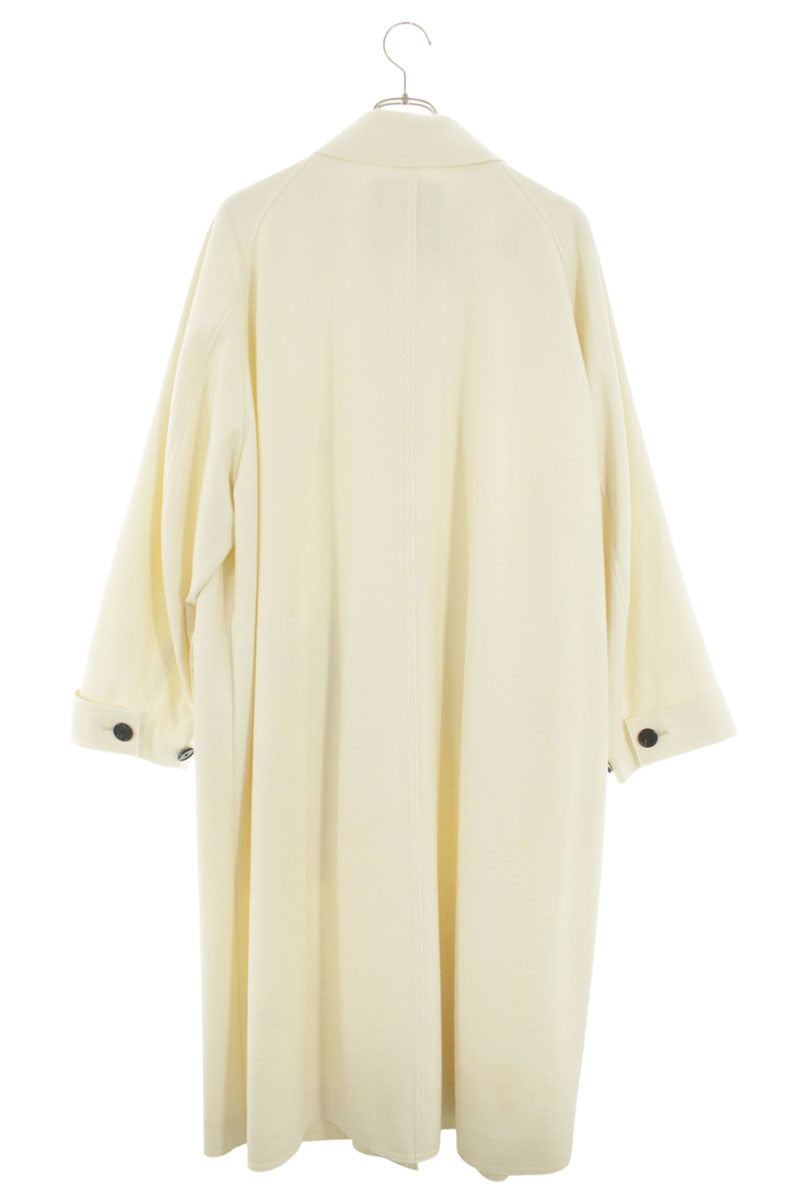 CABaN Off-White Wool Balmacaan Coat Size S