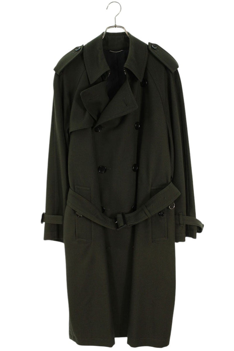 JOHNLAWRENCESULLIVAN Khaki Belted Wool Trench Coat Size S