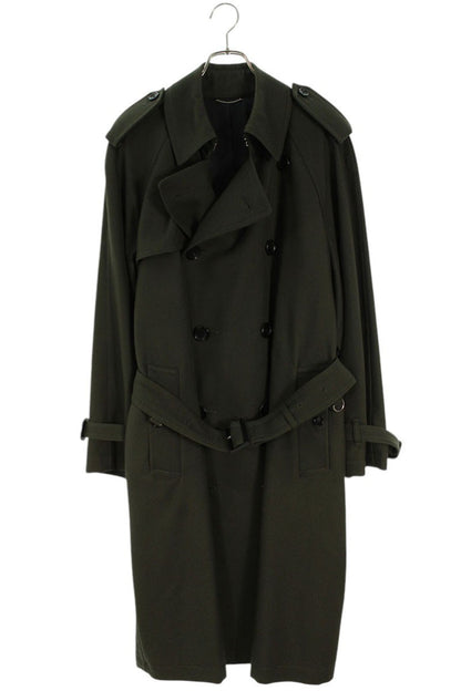 JOHNLAWRENCESULLIVAN Khaki Belted Wool Trench Coat Size S