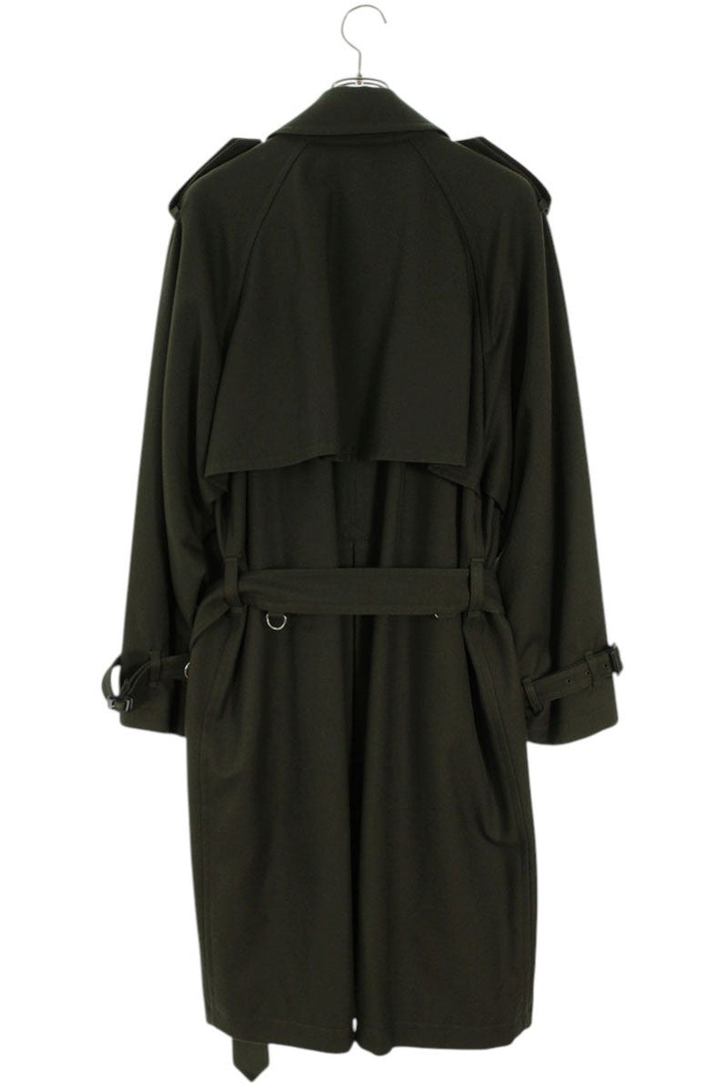 JOHNLAWRENCESULLIVAN Khaki Belted Wool Trench Coat Size S