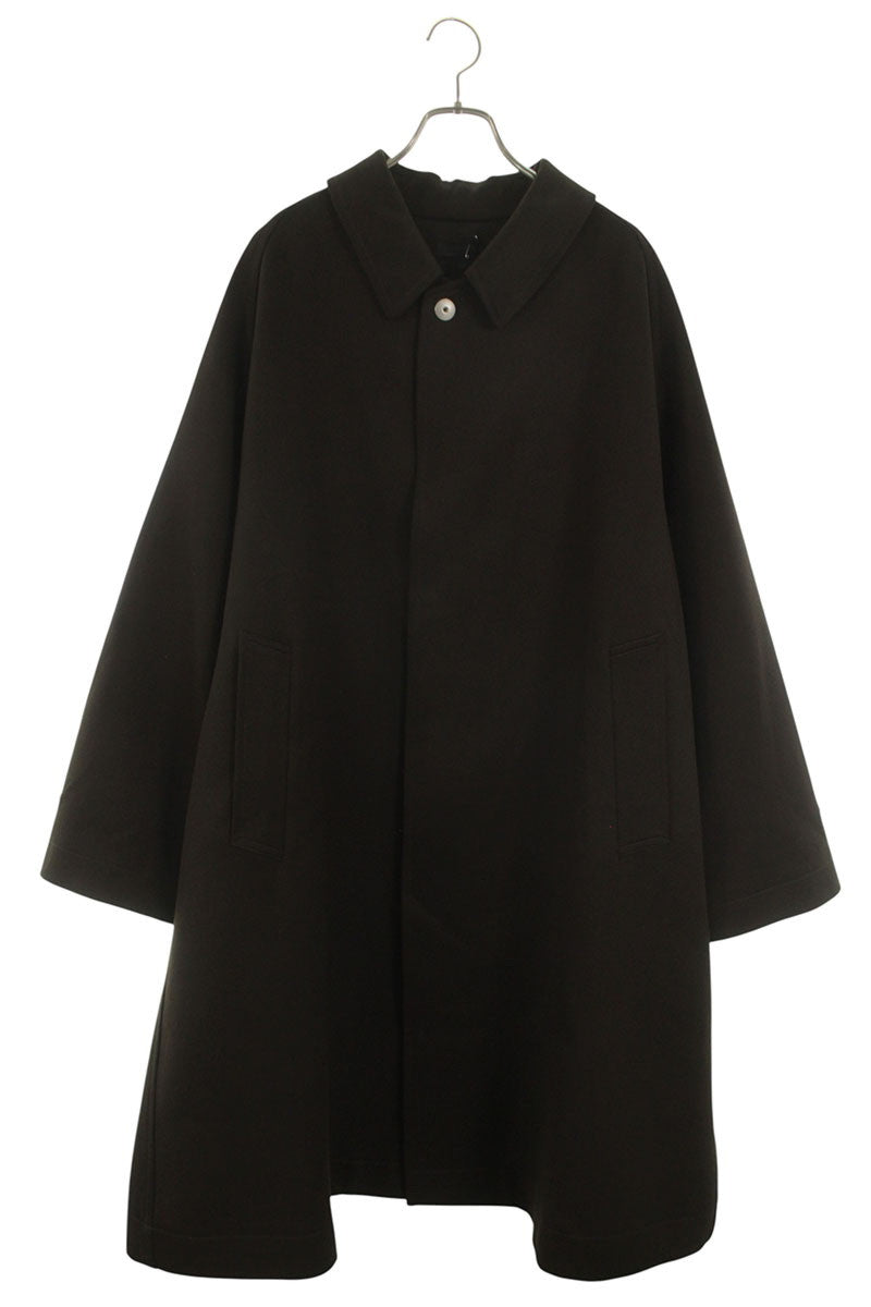 Omar Afridi Brown Wool Balmacaan Coat Size S