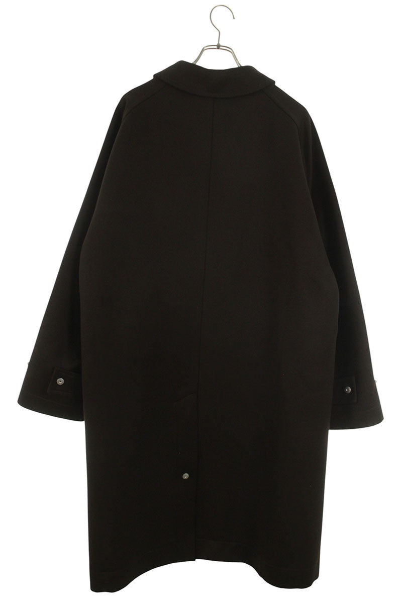 Omar Afridi Brown Wool Balmacaan Coat Size S