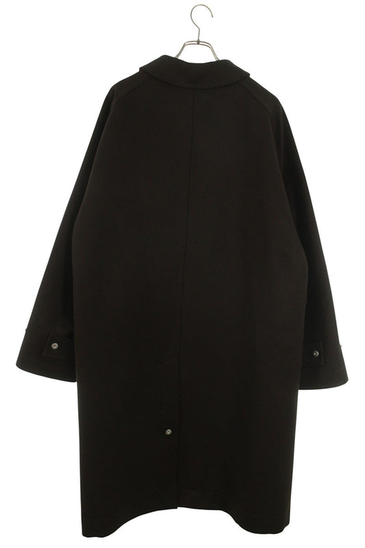 Omar Afridi Brown Wool Balmacaan Coat Size S