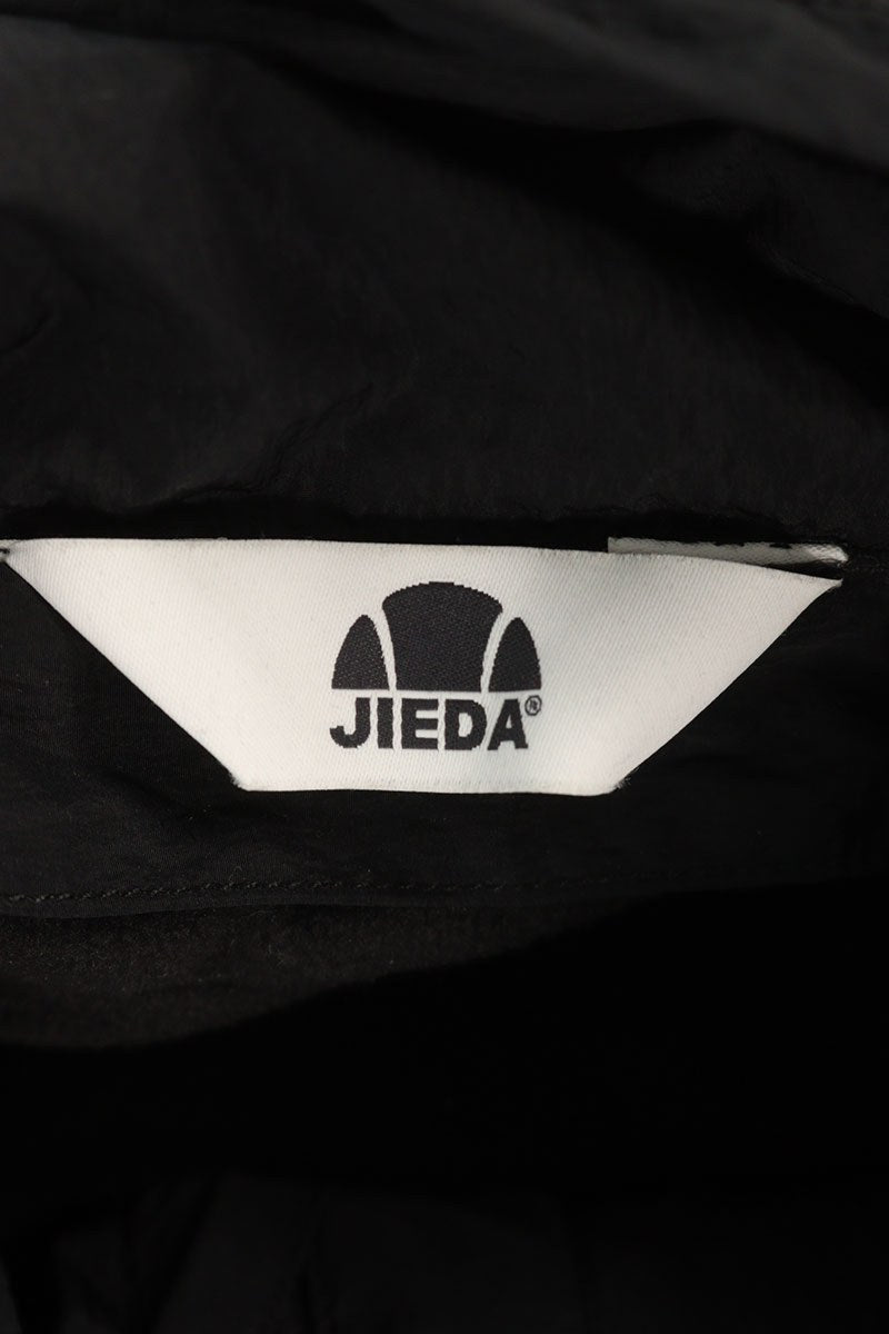 Jieda Black Nylon Military Hooded Coat Size XL