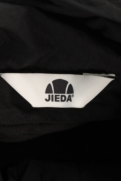 Jieda Black Nylon Military Hooded Coat Size XL