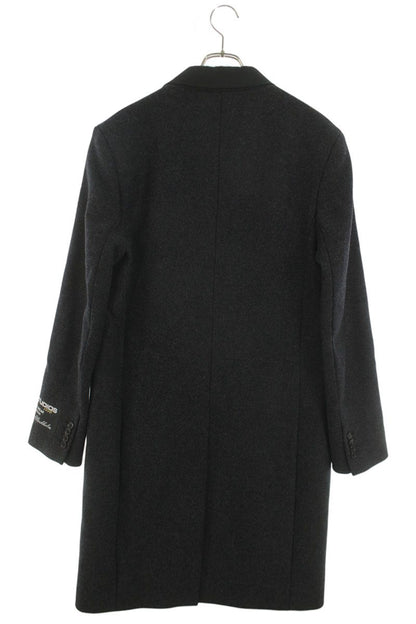 ACNE STUDIOS Sleeve Patch Wool Chester Coat Gray Size S