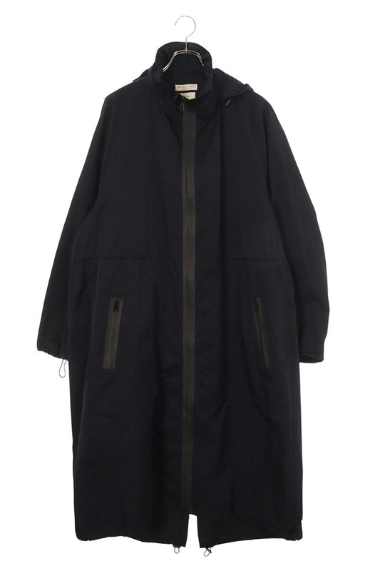 BOTTEGA VENETA Black Nylon Stowaway Hood Coat Size S