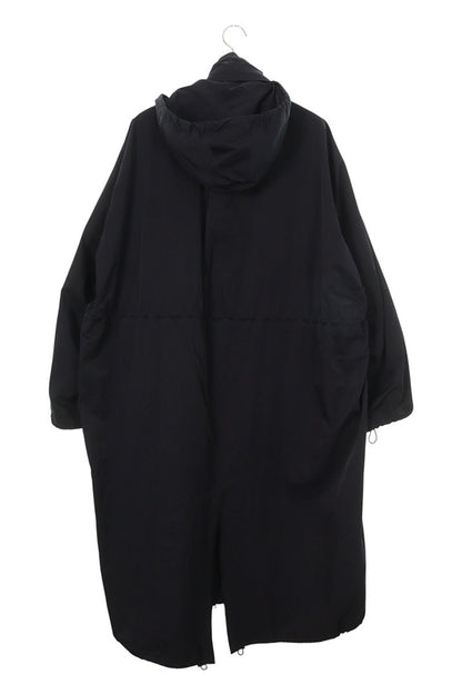 BOTTEGA VENETA Black Nylon Stowaway Hood Coat Size S