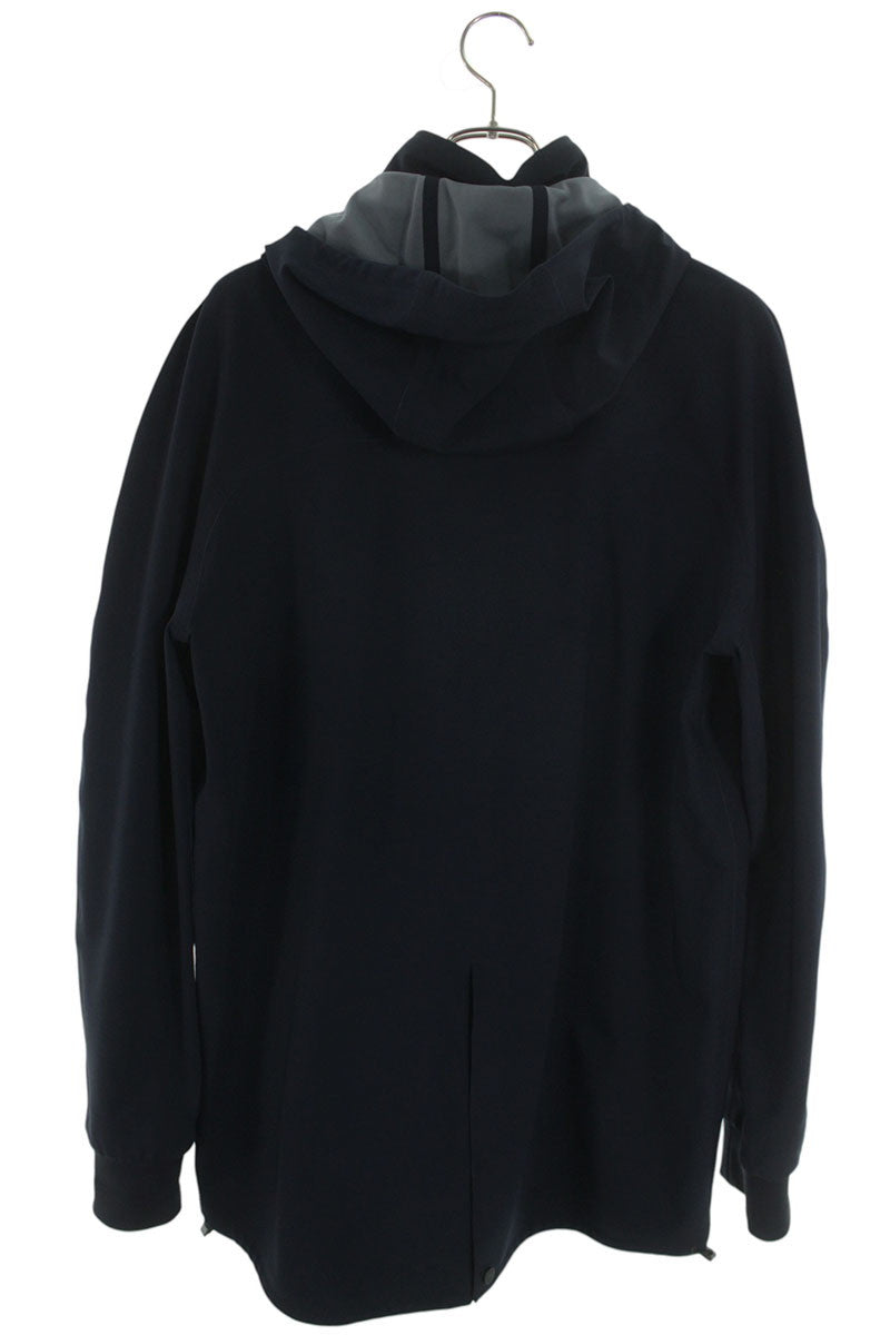 Hermes Hooded Zip Up Coat Blue Size L