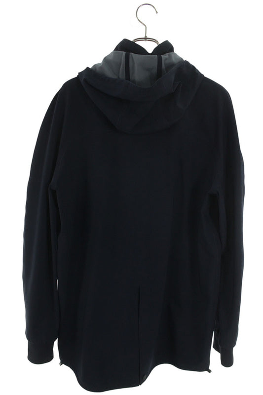 Hermes Hooded Zip Up Coat Blue Size L
