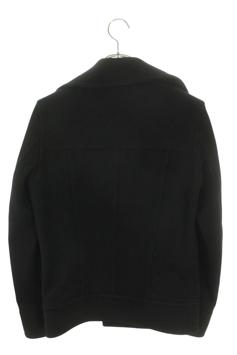 GalaabenD Black Emblem Button Wool Peacoat Size S