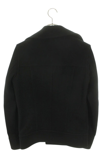 GalaabenD Black Emblem Button Wool Peacoat Size S