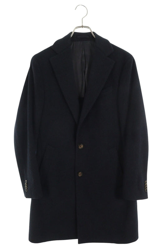 lardini Wool Chester Coat Black Size S