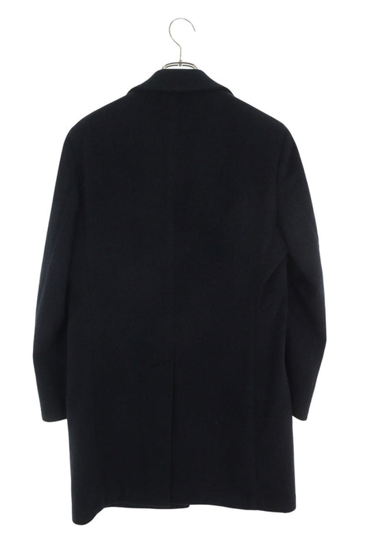lardini Wool Chester Coat Black Size S