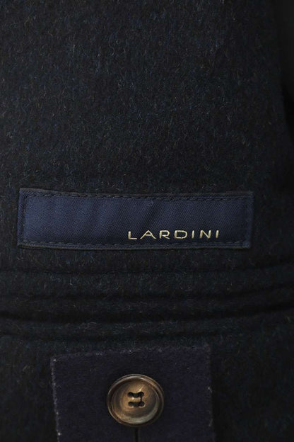 lardini Wool Chester Coat Black Size S