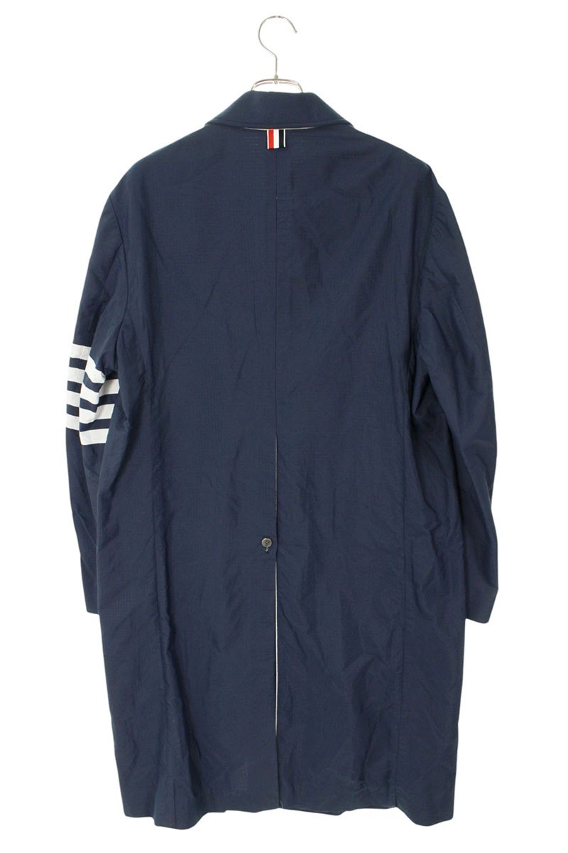 THOM BROWNE MOU559A 4-Bar Nylon Trench Coat Size 2