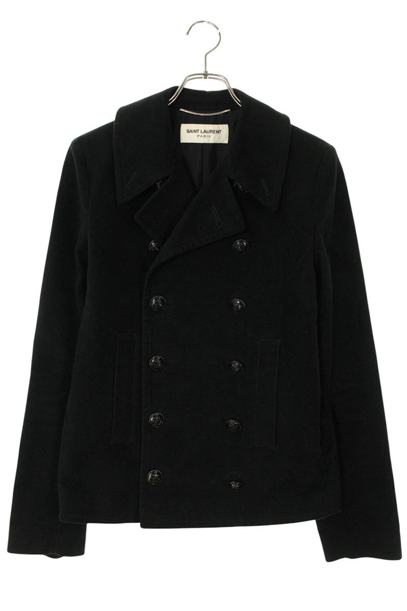 Saint Laurent Paris Coat Black Size XS