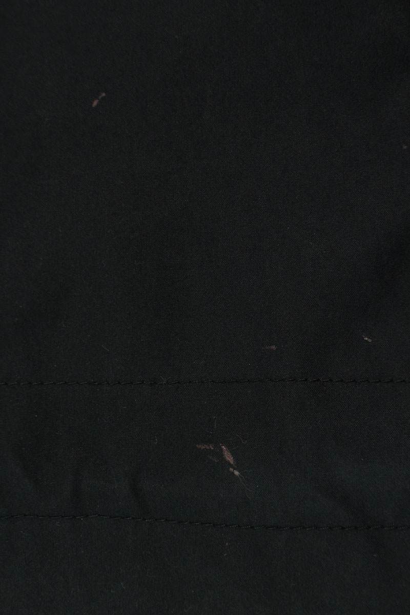 LOEWE Cotton Leather Trim Mods Coat Black Size XL