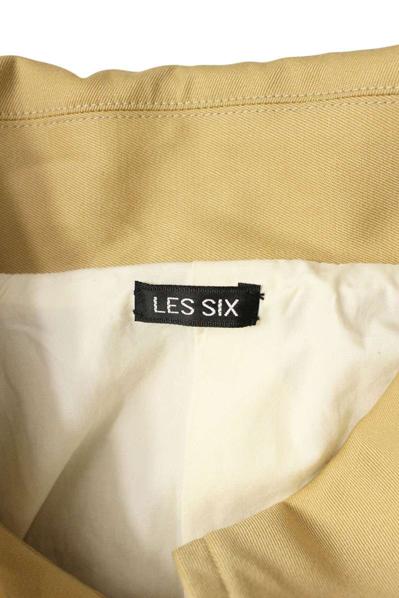 LES SIX Wool Long Coat Beige Size XS