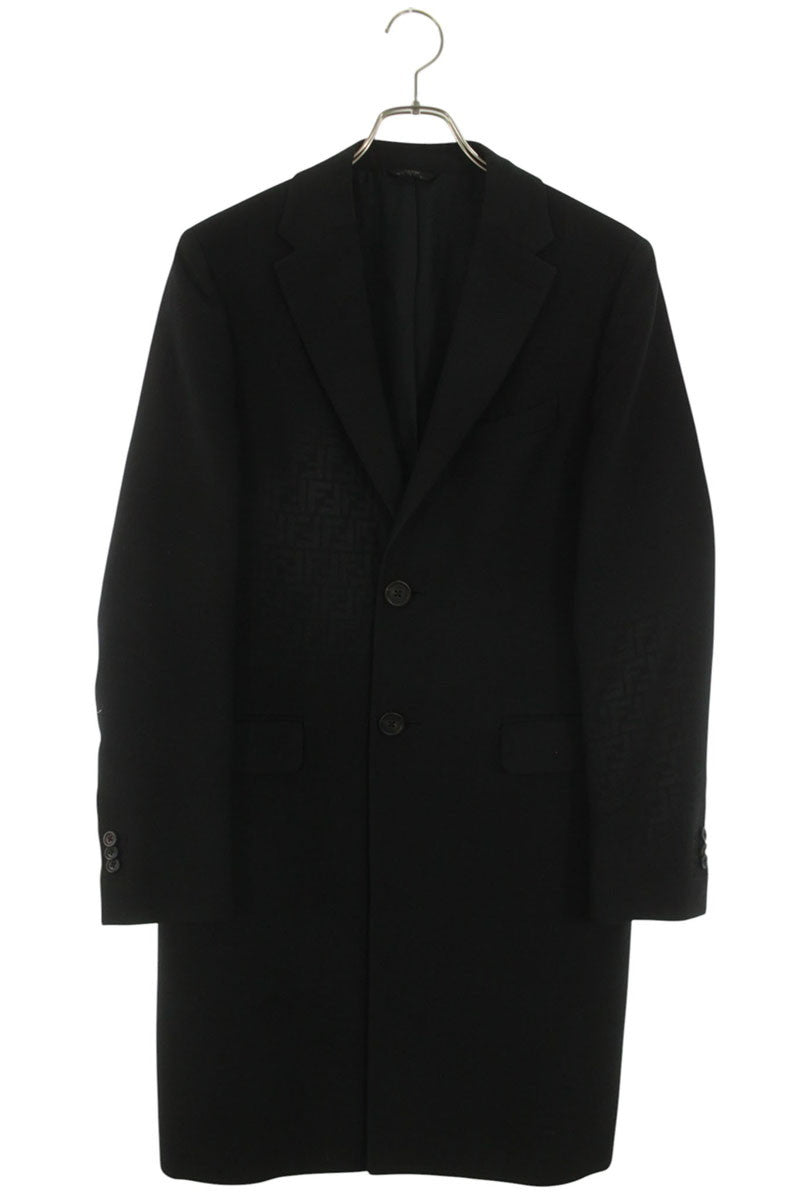 Fendi AANZ FF Chester Coat Black Size 44