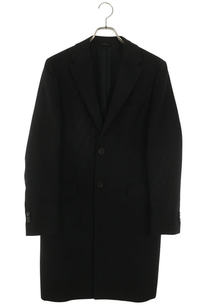 Fendi AANZ FF Chester Coat Black Size 44