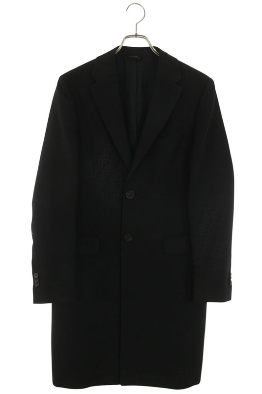 Fendi AANZ FF Chester Coat Black Size 44