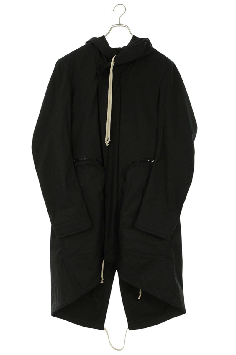 Rick Owens BAUHAUS PARKA Coat Black Size S