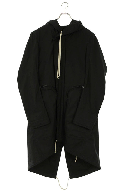 Rick Owens BAUHAUS PARKA Coat Black Size S