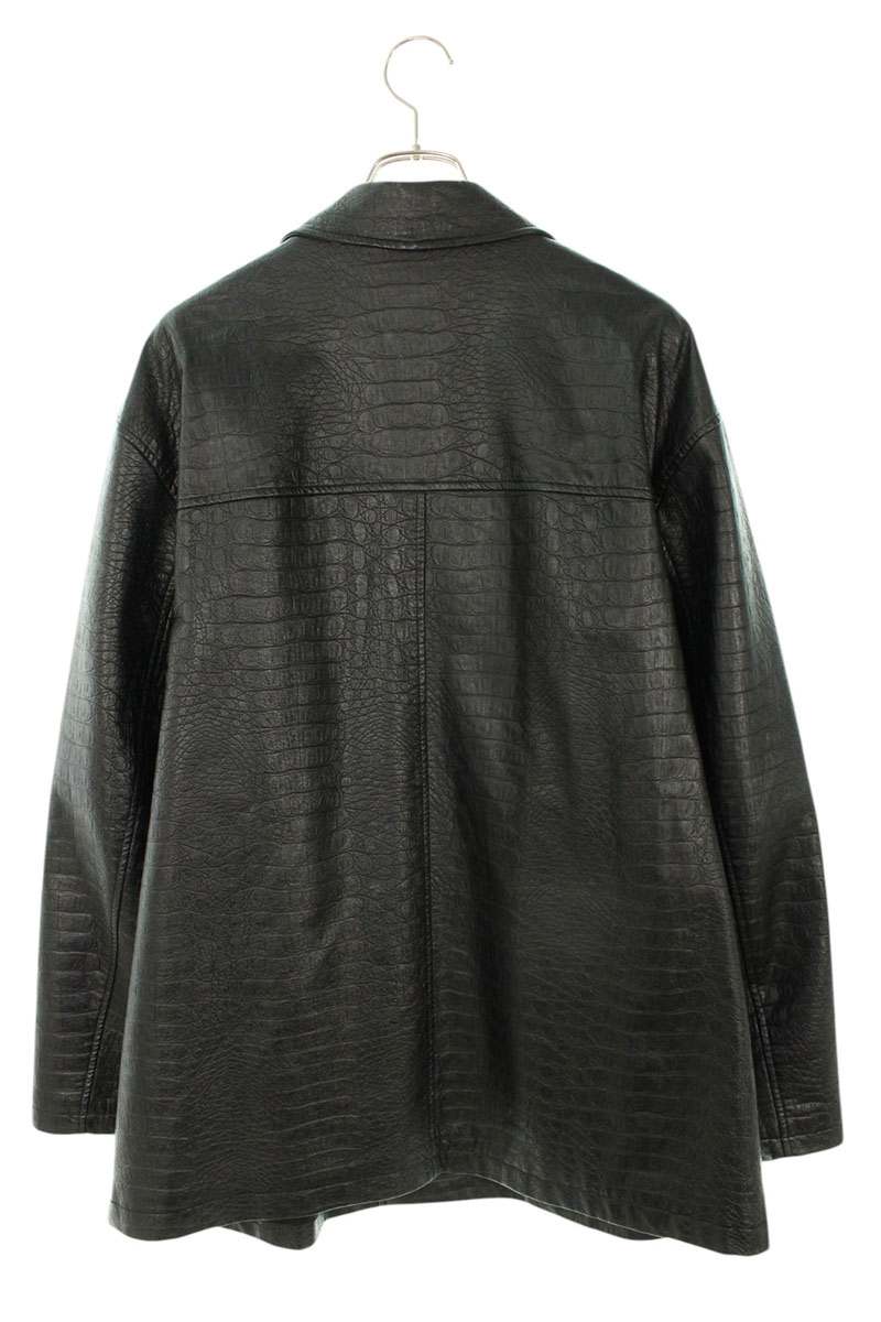 Supreme 22SS Faux Croc Car Coat Black Size XL