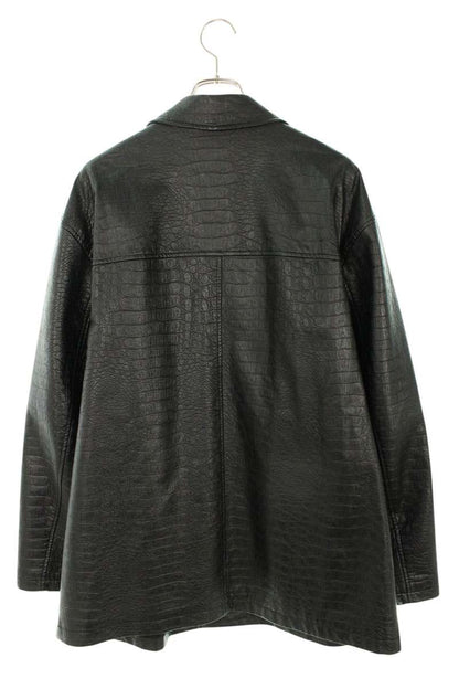 Supreme 22SS Faux Croc Car Coat Black Size XL