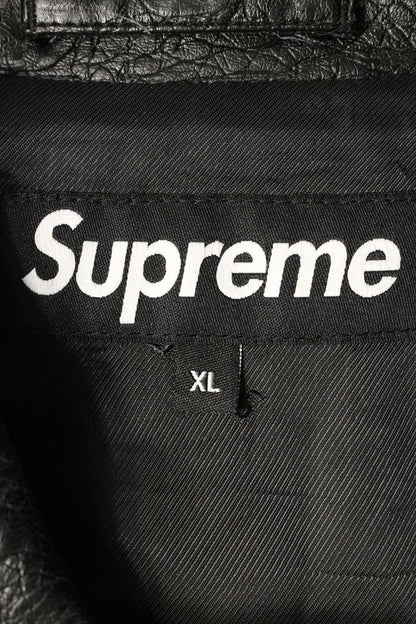 Supreme 22SS Faux Croc Car Coat Black Size XL