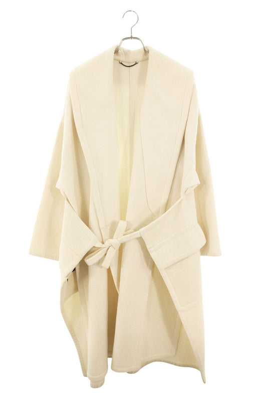 LOUISVUITTON 21AW Wool Cashmere Wrap Coat White Size S