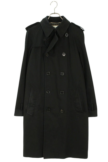 SAINT LAURENT PARIS Belted Trench Coat Black Size XS