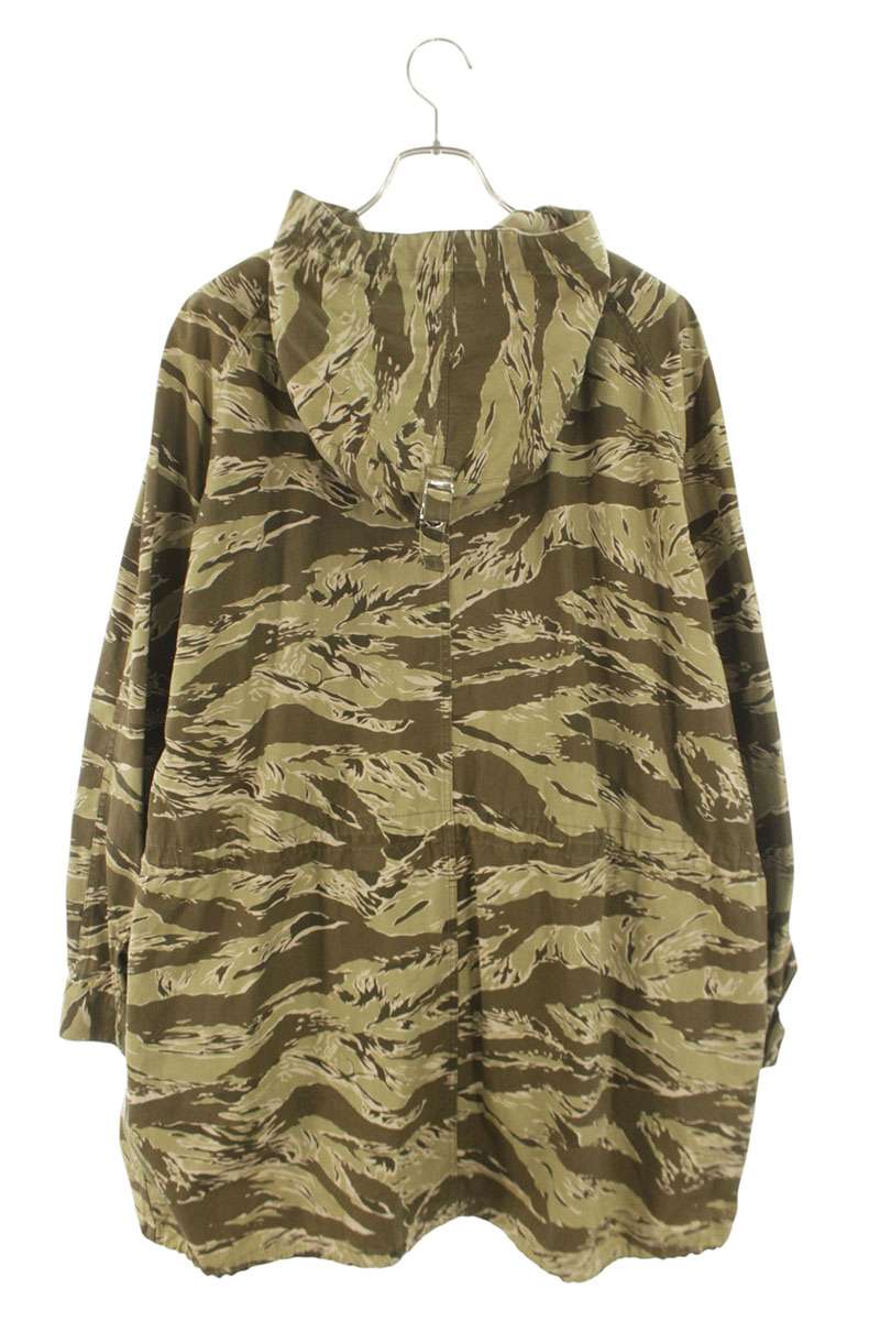 CELINE Cotton Tiger Camo Mods Coat Green Size L