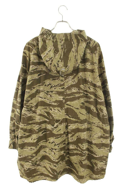 CELINE Cotton Tiger Camo Mods Coat Green Size L