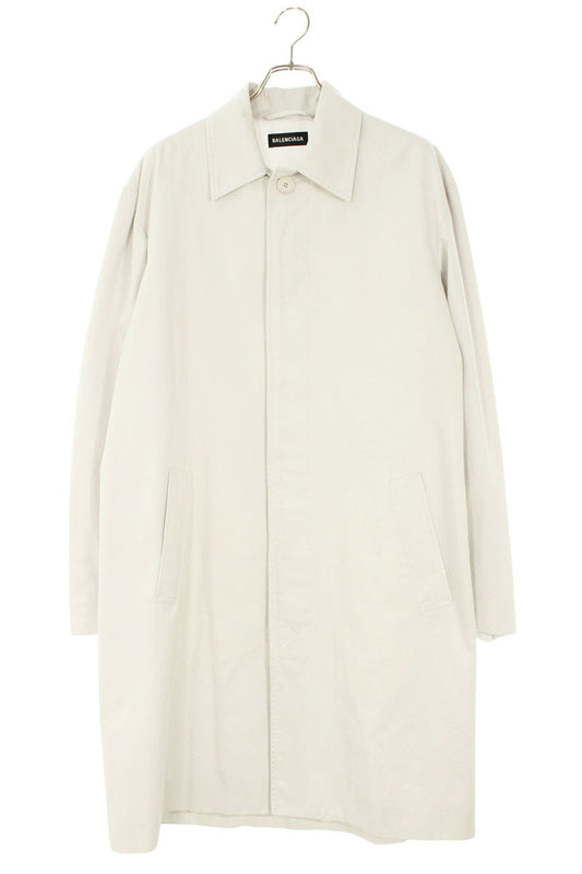 Balenciaga Cotton Twill Coat White Size 44