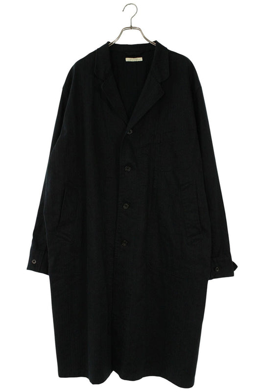 OLD JOE & CO. Herringbone Long Coat Black Size XS