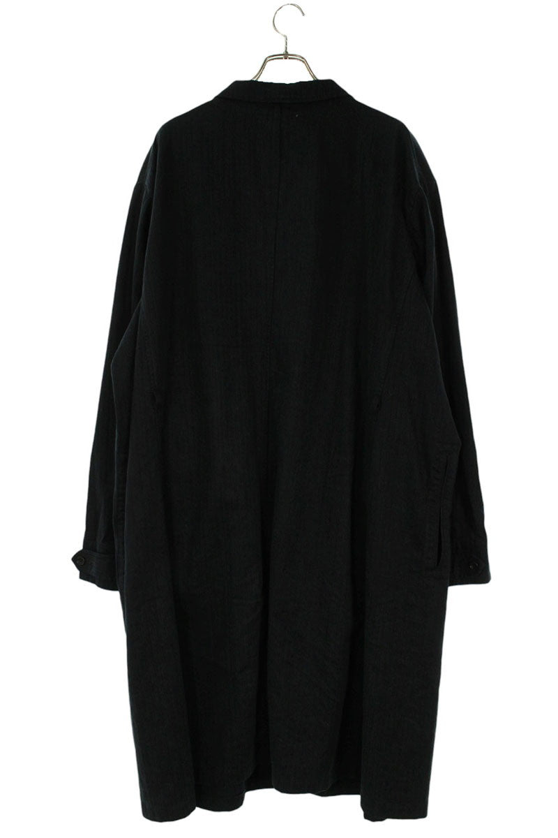 OLD JOE & CO. Herringbone Long Coat Black Size XS