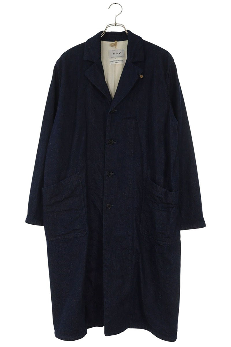 YAECA Denim Chester Coat Blue Size S