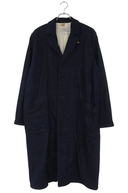 YAECA Denim Chester Coat Blue Size S