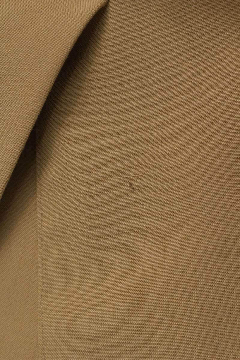 OFF-WHITE Wool Blend Long Coat Brown Size M