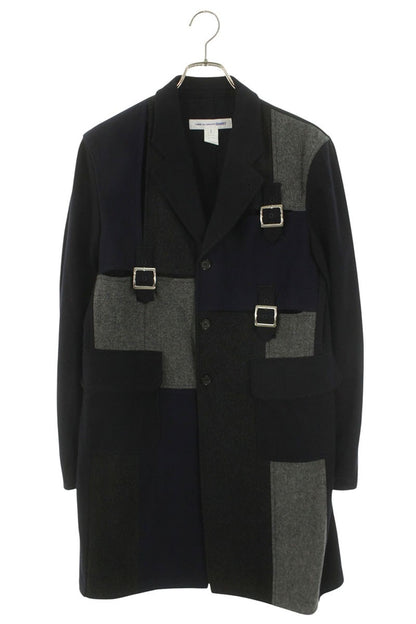Comme des Garcons SHIRT Patchwork Belt Design Wool Size S