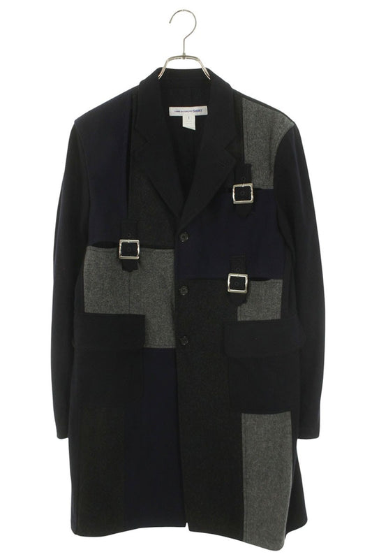 Comme des Garcons SHIRT Patchwork Belt Design Wool Size S